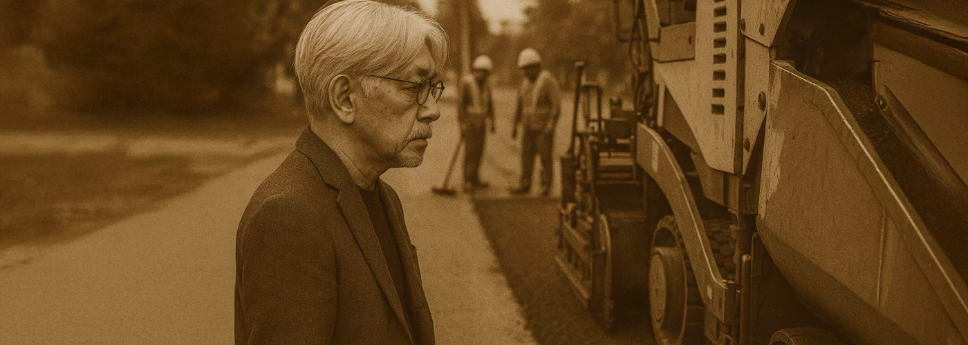150℃のアスファルト工事は私に「忍耐力」を教えてくれた。