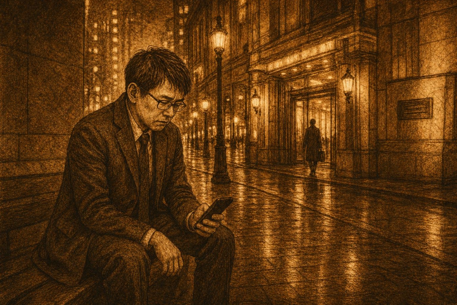 師走の賑やかさが足取りを重くする。